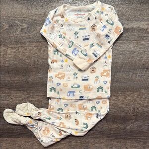 Magnetic Me 100% Organic Cotton “Twotie” PJ Set in “Cozy Days” Print